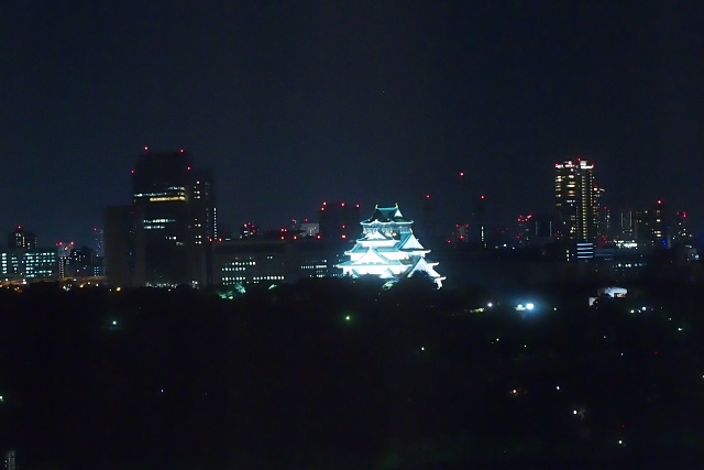 大阪城　夜